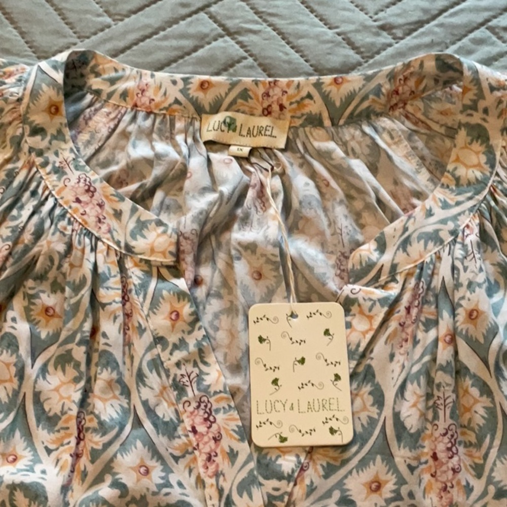 Lucy & Laurel Boho Print Top